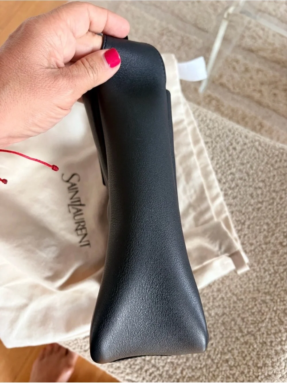 Saint Laurent strap finely black